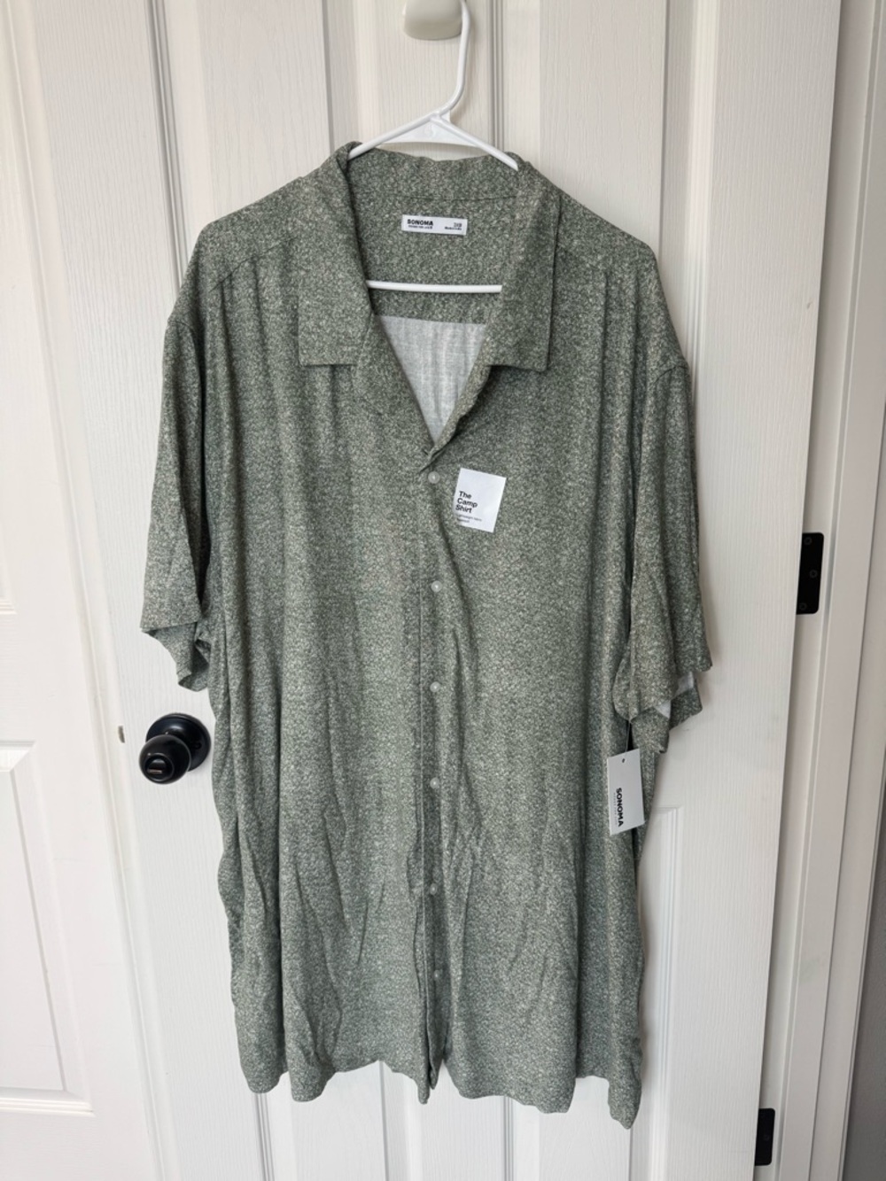 Sonoma Men's Green Camp Shirt